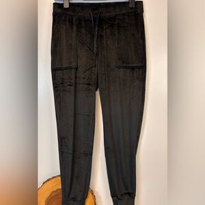 House of Harlow 1960 black velour jogger pants drawstring waist Women’s Medium